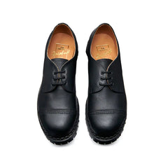 Black Greasy Steel Toe Capped Gibson Shoe