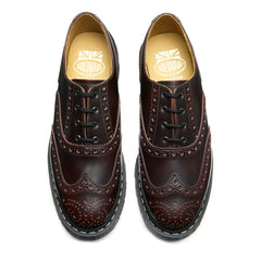 Burgundy Rub-Off 4 Eye English Oxford Brogue Shoe