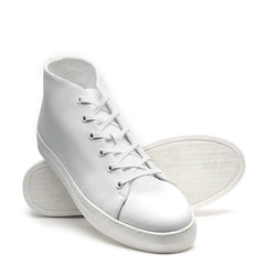 White Calf High Top Sneaker