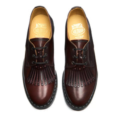 Burgundy Rub-Off Gibson Shoe & Brogue Kiltie