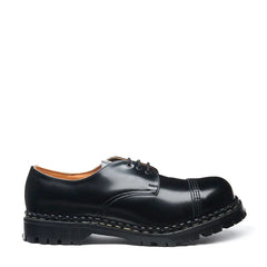 Black Hi-Shine Steel Toe Capped Gibson Shoe