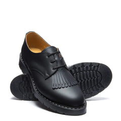 Black Greasy Gibson Shoe & Brogue Kiltie