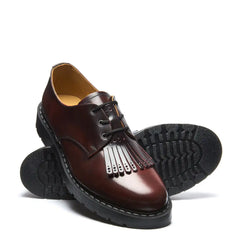 Burgundy Rub-Off Gibson Shoe & Brogue Kiltie