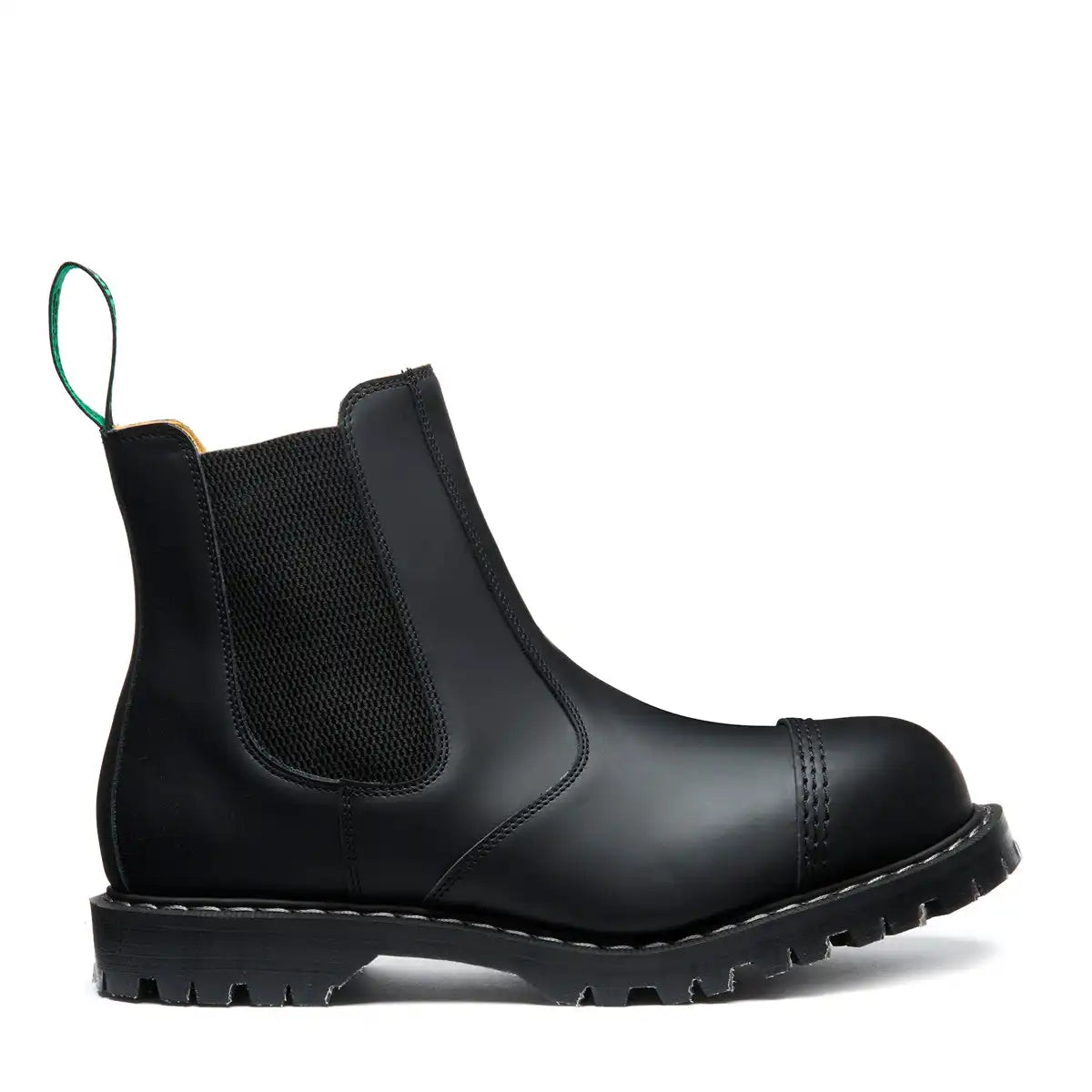 Black Greasy Steel Toe Dealer Boot
