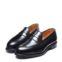 Black Hi Shine Penny Loafer