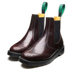 Burgundy Rub-Off Dealer Brogue Boot
