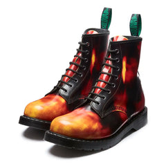 Flame Rub-Off 8 Eye Derby Boot