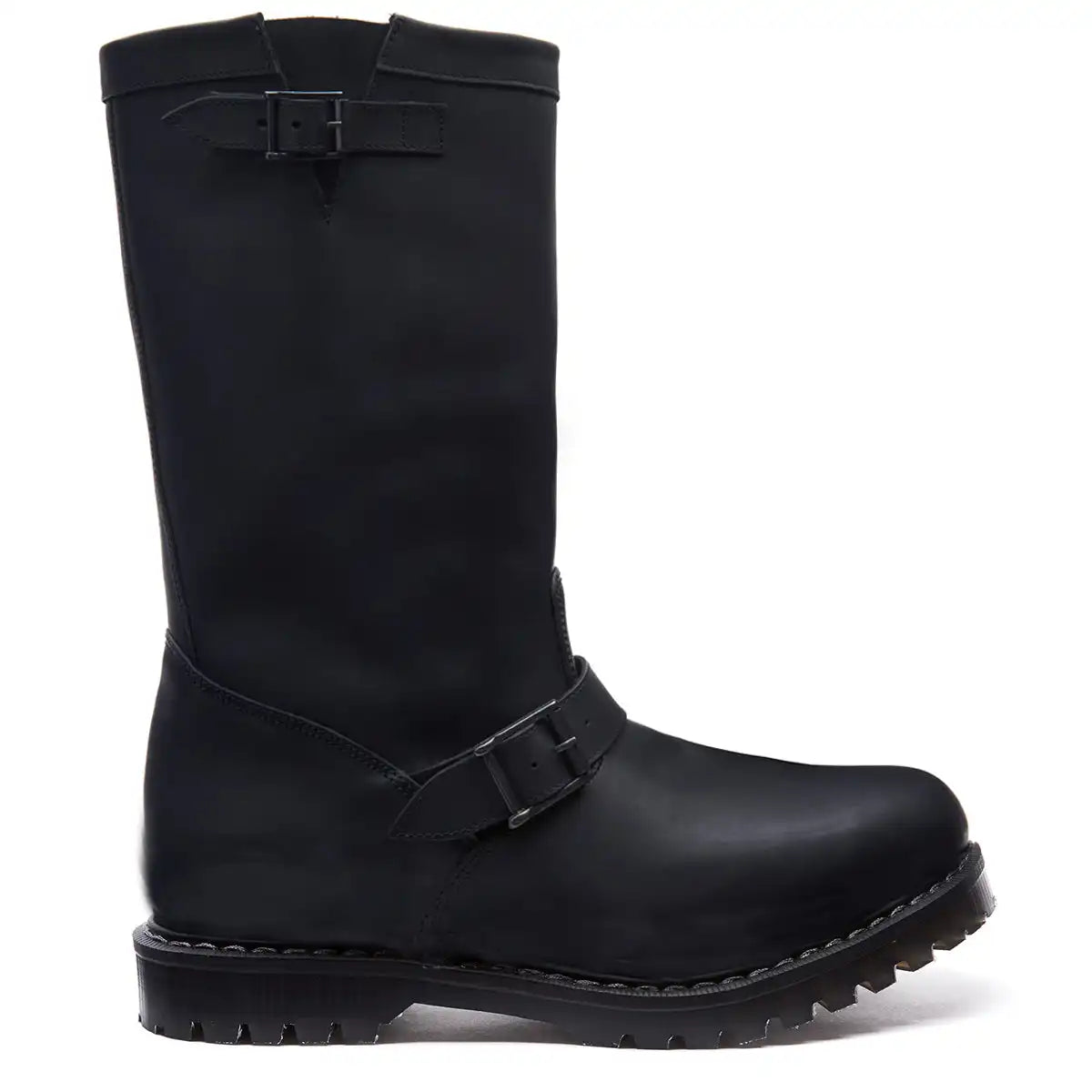 Black Greasy Biker Boot
