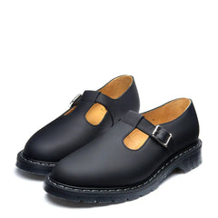 Black Greasy Mary Jane Shoe