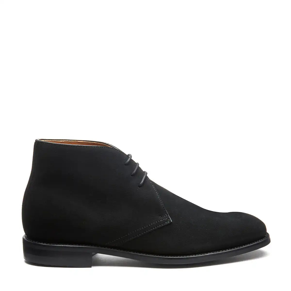 Black Suede 3 Eye Chukka Boot