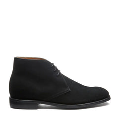Black Suede 3 Eye Chukka Boot