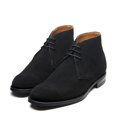 Black Suede 3 Eye Chukka Boot