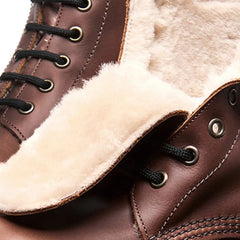 Gaucho Crazy Horse Shearling Lined 6 Eye Astronaut Boot