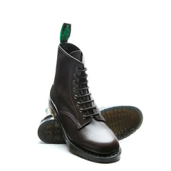 Brown Greasy 8 Eye Derby Boot