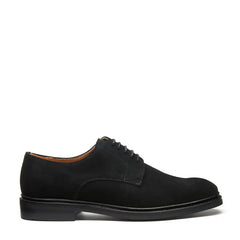 Black Suede 5 Eye Derby Shoe