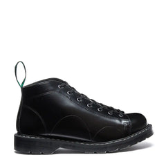 Black Vegan Hi-Shine 7 Eye Monkey Boot