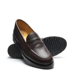 Brown Greasy Penny Loafer