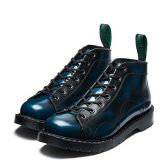 Navy Blue Rub-Off 7 Eye Monkey Boot