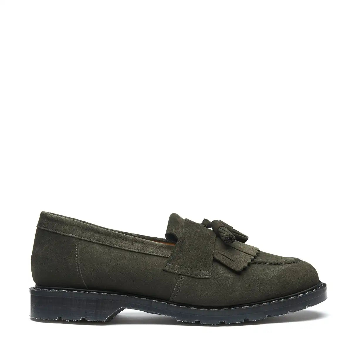 Olive Suede Tassel Loafer