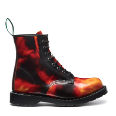 Flame Rub-Off 8 Eye Derby Boot